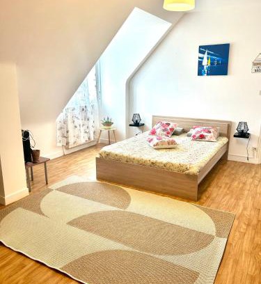 Cleguerec Apartment | Appartement deux chambres plus une chambre bébé ou enfant maximum trois ans à la campagne au calme
