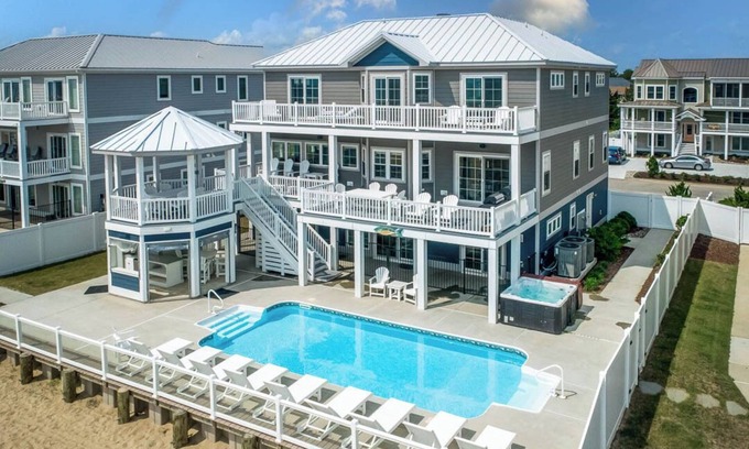 Sandbridge House | Aquatic Dreams | Oceanfront | Private Pool, Hot Tub