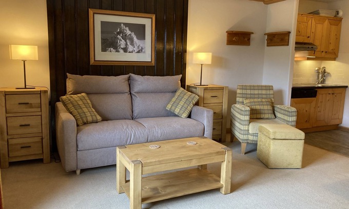 Arc-1950 Apartment | Arc 1950, Large 1 BR overlooks the "jardin de neige", youngest kids' ski school