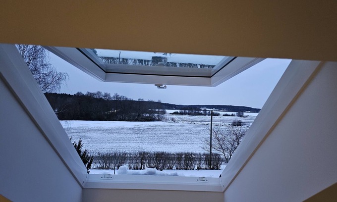 Sigtuna House | Attic Floor With Views Over Fields and sea
