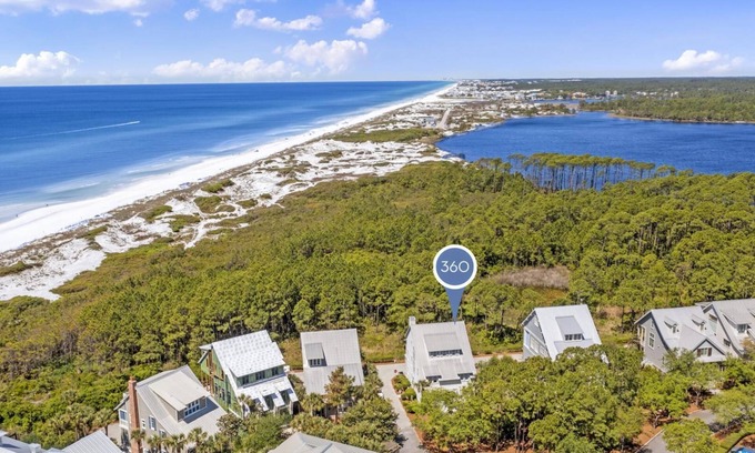 Gulf District House | Available for Fall Stays! South of 30A! Gulf Views! Luxury Park Row Home!