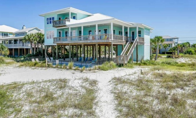 Pensacola Beach House | Baywatch - Waterfront Beach Home - Sleeps 30 - Private Pool