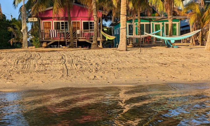 Hopkins Cabin | Beach Front! Cobia Beach Guest House "Hot Pink Family Cabin"