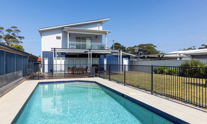 Callala Beach House | BEACH KING family home with a wonderful pool and play equipment close to beach