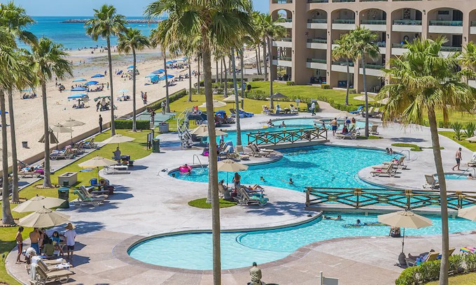 Puerto Penasco Condo | Beachfront Upper Floor Luxury Condo - Sonoran Spa E403 2 BR 2 BA Next to the Pool, High Speed Wi-Fi