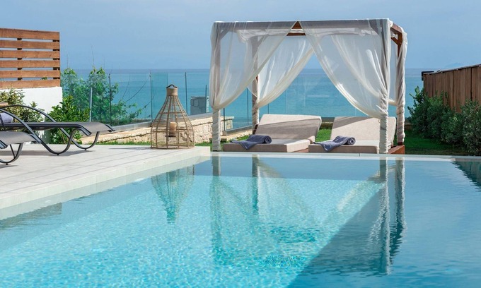 Psarou Villa | Beachfront Zante Villa | Villa Mare | 3 Bedroom | Private Pool | Psarou