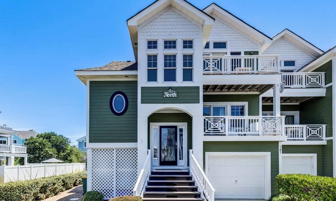 Buck Island House | Beachin Fun (North Unit) | 1665 ft to the beach | Hot Tub, Dog Friendly, and Community Pool