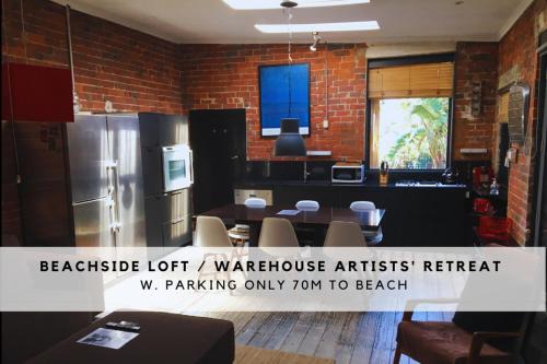 Edithvale Apartment | beachside loft warehouse artists retreat