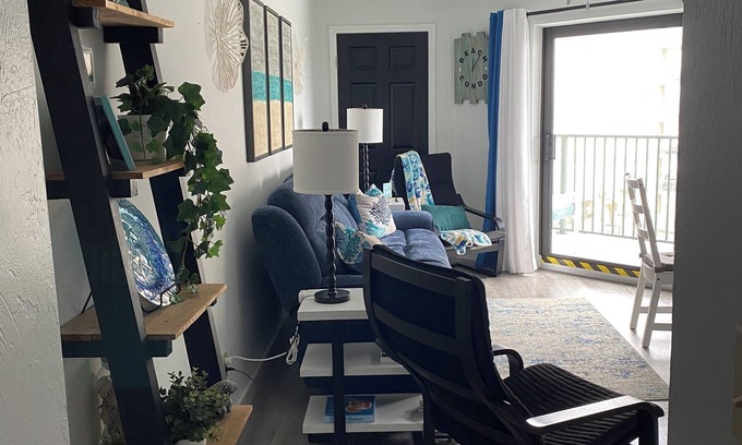 Daytona Beach Shores Condo | beachside condo with ocean and river views, new pool & onsite beach access