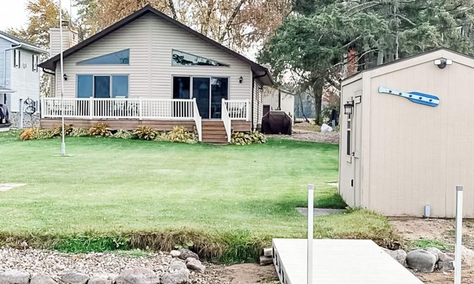 Weyauwega House | Bear Lake Home Manawa, WI - Lake Life in the Summer/Snowmobiling in the Winter