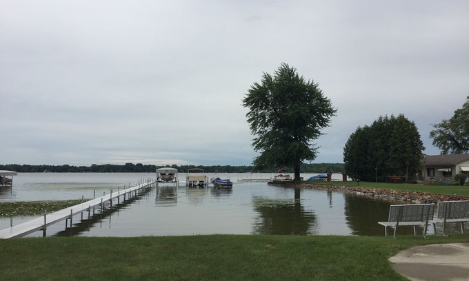 Bass Lake House | Beautiful Bass Lake Rental Home! Lake views & access. 10 mi to Culver Academy
