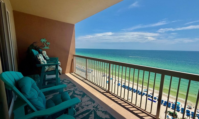 Panama City Beach Condo | Beautiful Beach Condo with private balcony & breathtaking ocean view