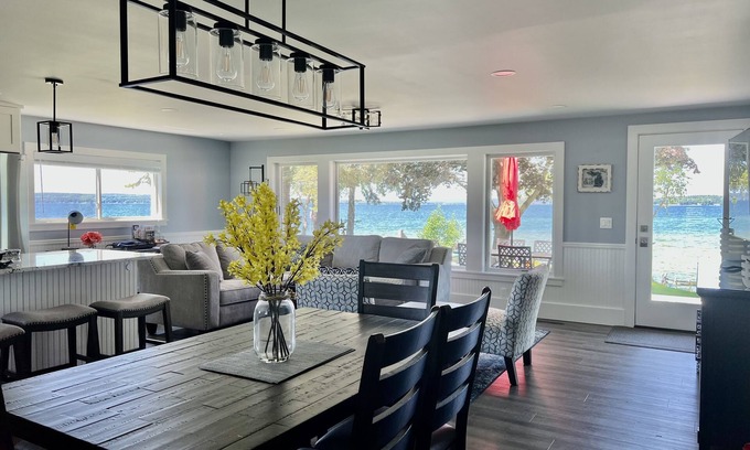 Cheboygan County House | Beautiful Burt Lake Getaway