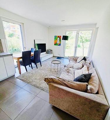 Muhlenbach Apartment | Beautiful Flat with garden view, terrace and parking-105