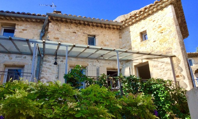 Cornillon House | Beautiful house with garden and private heated pool in medieval village