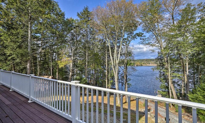 Swartswood House | Beautiful Lakefront Retreat with Deck and Views!