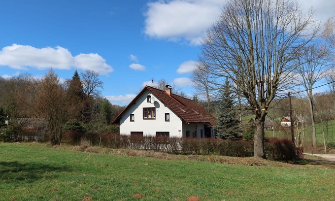 Rovensko pod Troskami Villa | Beautiful private villa for 8 people with TV, patio and parking