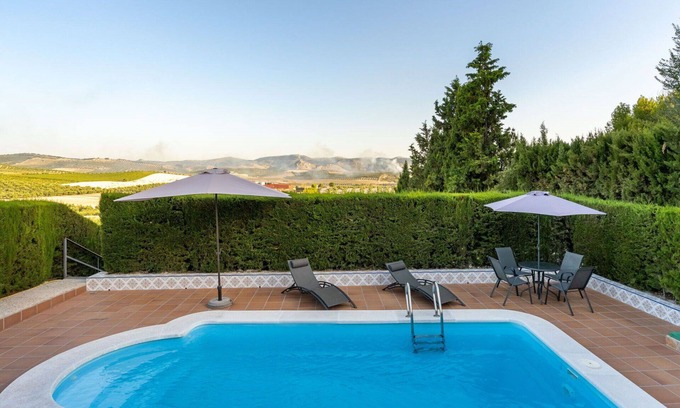 Baena House | Beautiful private villa for 6 people with private pool, WIFI, A/C, TV, terrace and parking