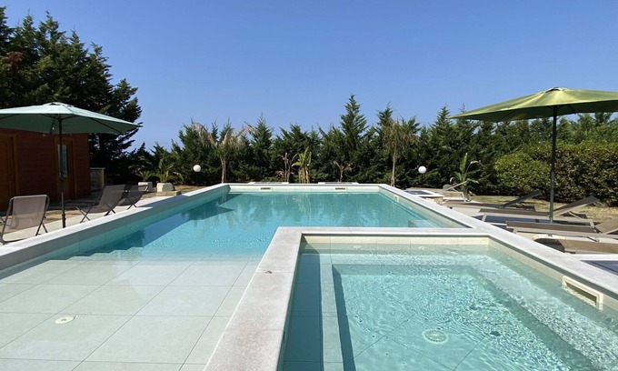 Cecina House | Beautiful private villa with hot tub, A/C, private pool, WIFI, TV, patio and pets allowed