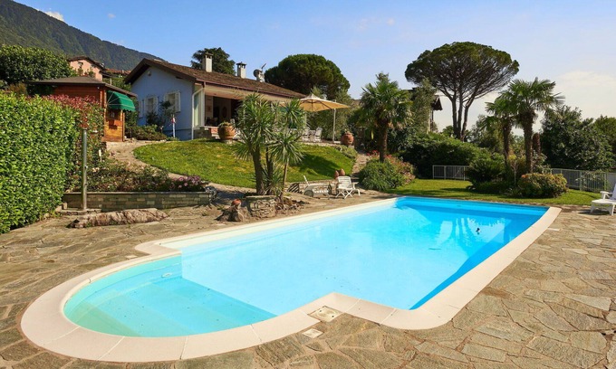 Olgiasca House | Beautiful private villa for 6 guests with A/C, private pool, WIFI, TV, terrace and parking
