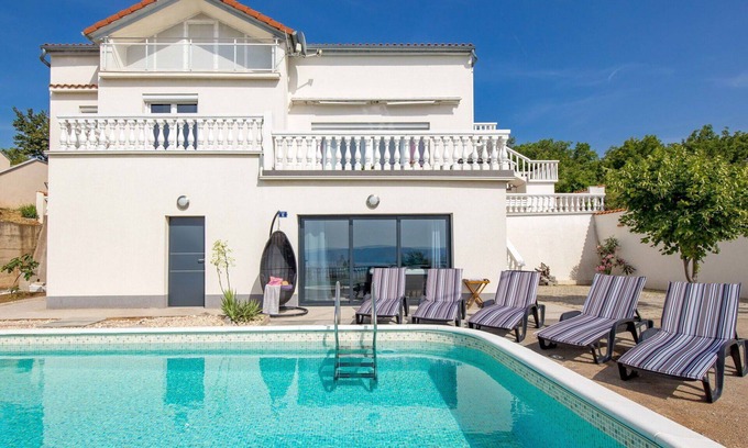 Senj House | Beautiful private villa with A/C, hot tub, private pool, WIFI, TV, terrace and pets allowed