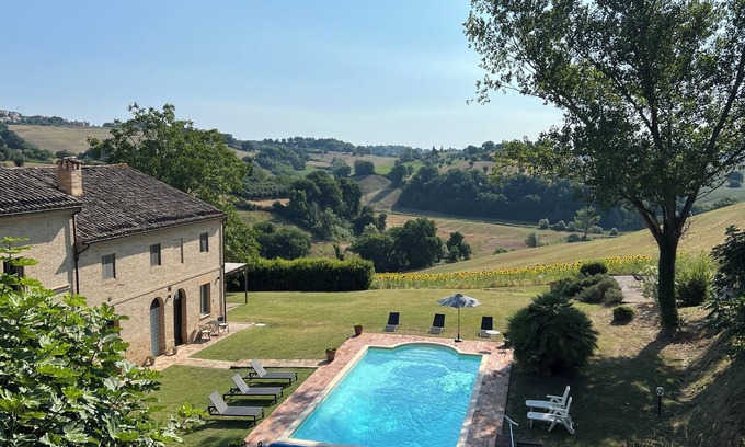 Petriolo Villa | Beautiful restored villa with private pool, gardens and magnificent views