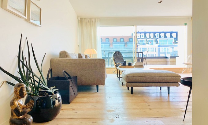 Knokke Apartment | Beautiful Specious Design Duplex Penthouse With sea View