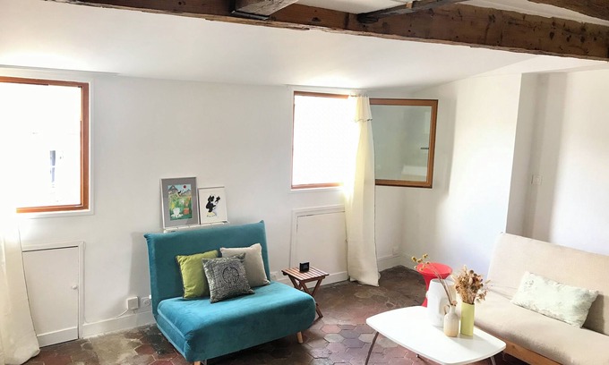 Hopital Saint-Louis Apartment | Beautiful view top floor Appartment Belleville. Near Bastille, Republic, Marais