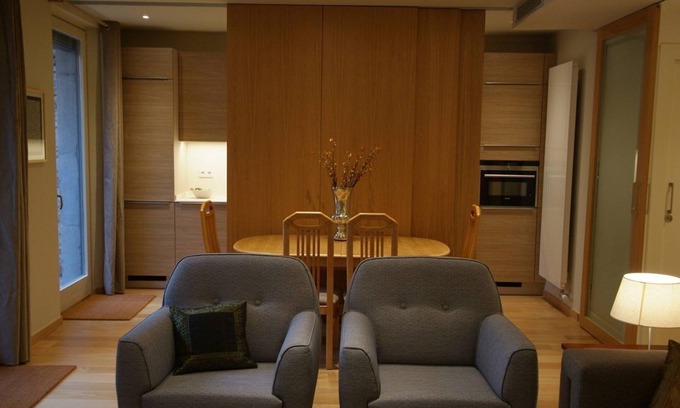 Old Town House | Beautifully furnished luxury one bedroom apartment with a small garden and pool