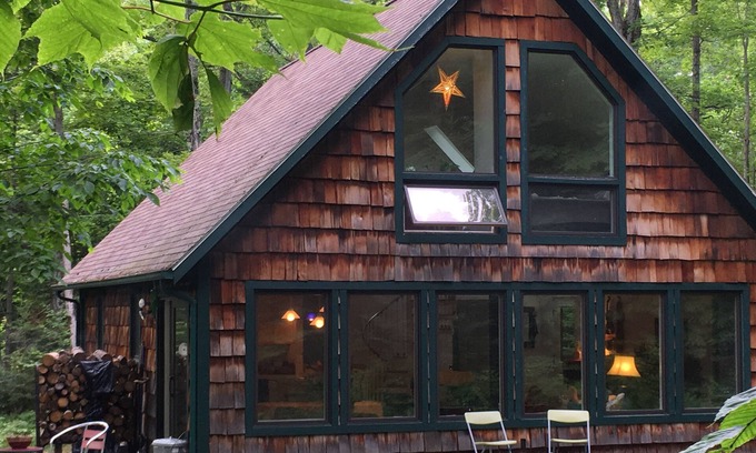 Beaver Island Ski Chalet | Beaver Island Chalet 2BR, 2BA sleeps 6, big windows overlooking lovely woods.