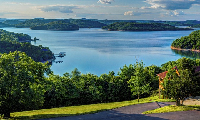 Sylvan Shores Cabin | Beaver Lake View Cabin with Lake Access, Boat Dock, Boat Slips, Incredible View