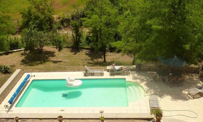 Marcillac-Vallon House | Bed and Breakfast of La Tour de Baulès "LE GRAND SALON"