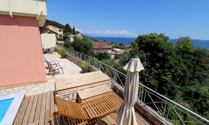 Ipsos Villa | Belvedere ,Pyrgi,Corfu ,stunning Ipsos bay view