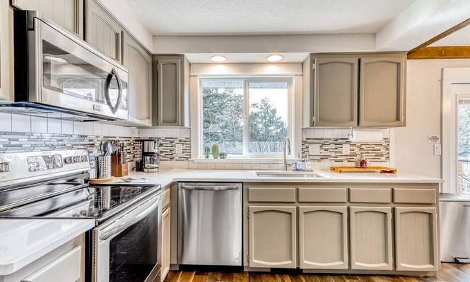Mountain View District House | Bend oasis near skiing with hot tub, game room, & indoor/outdoor entertainment