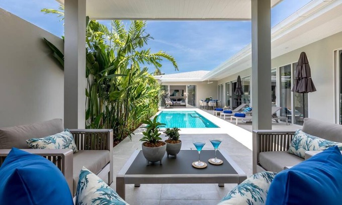 Plai Laem Villa | Big & Stylish 5 Bed 4 Bath Private Garden Pool Villa at Thongson Bay Beach
