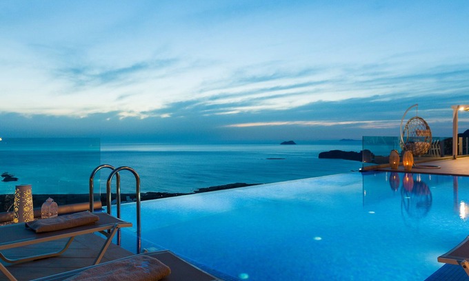 Zerviana Villa | Blue Horizon Double Villas, luxury, sea & sunset view, infinity pool