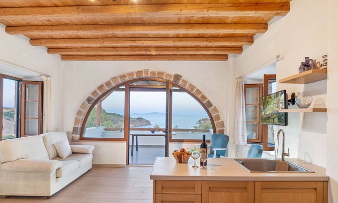 Skala Apartment | Blue Vista Patmos Sofia Quadruple Apartment