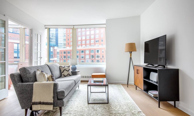 Battery Park City Apartment | Blueground | Battery Park City, rooftop, nr Hudson River