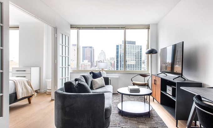 Battery Park City Apartment | Blueground | Battery Park City, rooftop, nr Hudson River