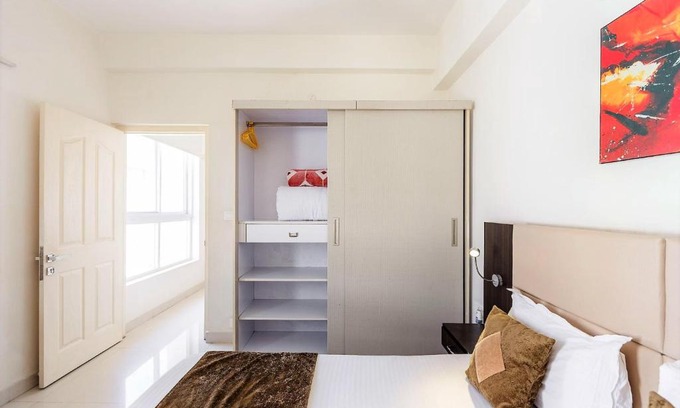 HITEC City Apartment | BluO 1BR Hitech City - Balcony, Gym, Terrace Garden