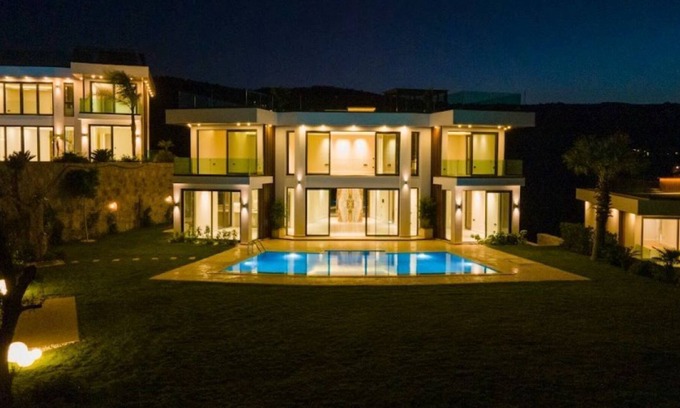 Golturkbuku Villa | Bodrum Golturkbuku Luxury Villa with Private Pool and Amazing Seaview