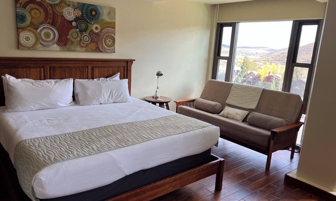 North Park City Apartment | Boutique hotel room w/pool & hot tub at Park City resort base