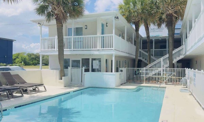 Downtown Myrtle Beach Apartment | Boutique on the beach, Studio #107 + Pool