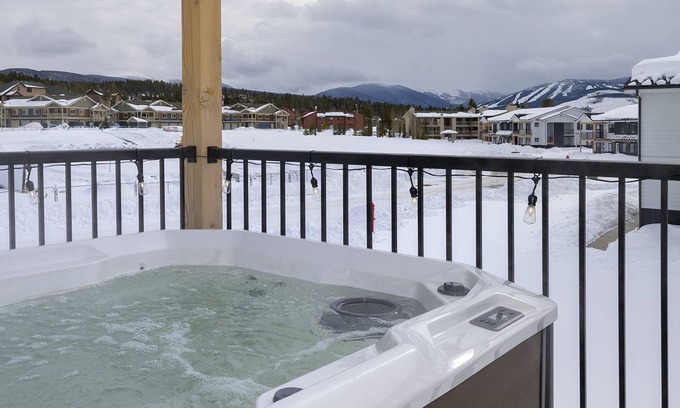 Fraser Condo | Brand-new 2-bedroom condominium in Fraser featuring a private hot tub.