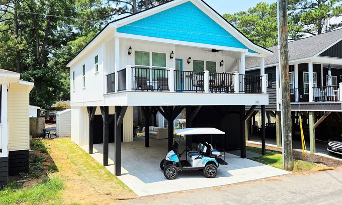 Surfside Beach House | Brand NEW! 3BD/2BA In Ocean Lakes w/Golf Cart!