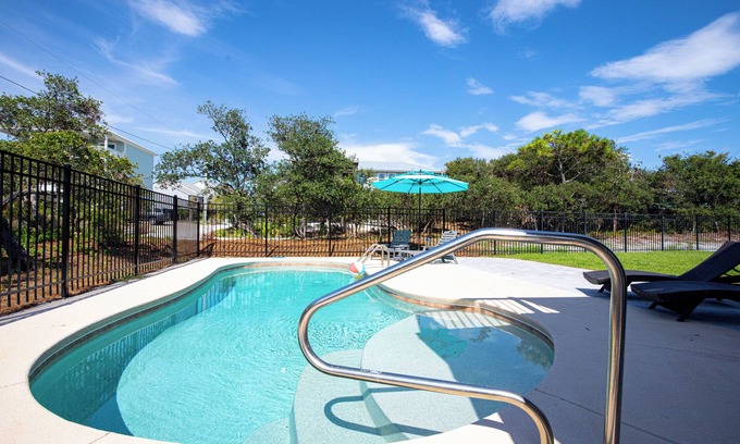 Cape San Blas House | BRAND NEW Pet Considered! Private pool, fenced yards and steps to the beach