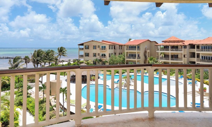 San Pedro Resort | Breathtaking Oceanview Escape: 3rd Floor Condo, Expansive Balcony & Resort Perks
