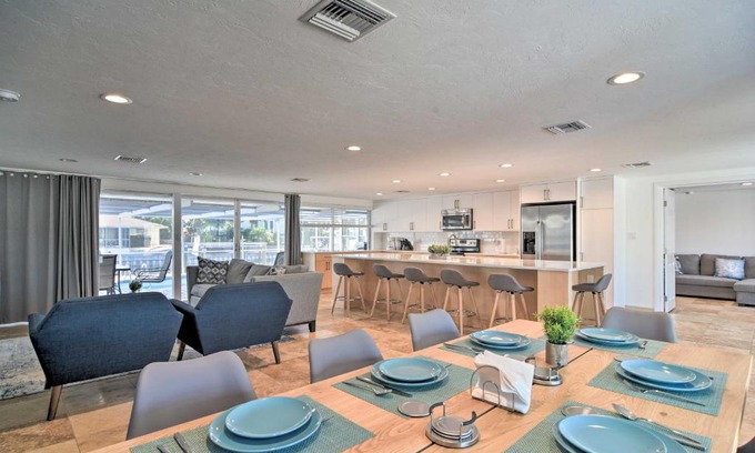 Whitney Beach House | Bright Canalfront House with Pool in San Remo Shores