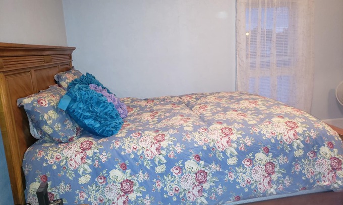 Mount Clemens House | Bright, upper flat large bedroom, large closet & sitting area