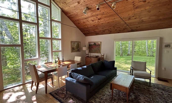 Bromley Mountain Ski Chalet | Bromley Aframe - King Master Bed, Wood Fireplace
